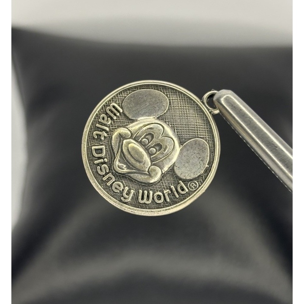 DISNEY 925 Sterling Silver Vintage Walt Disney World Mickey Mouse Pendant